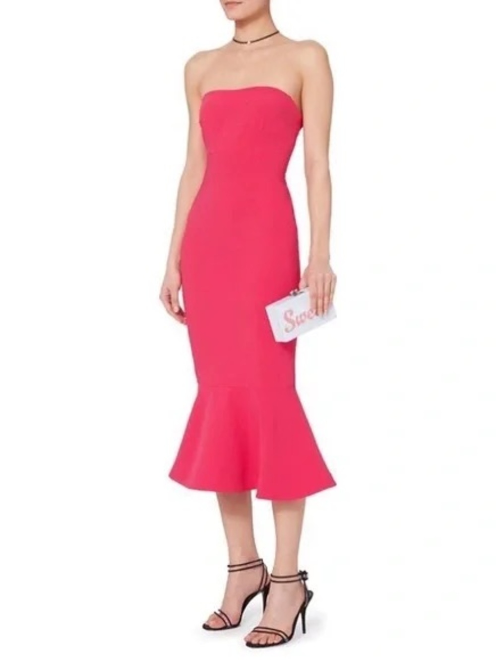 Cinq à Sept "Luna" Dress hot pink 6